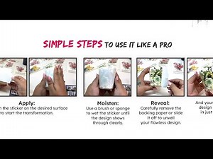 How To Use Water Transfer Stickers by iCraft | Insta transfer | Simple Steps To Use It Like a Pro