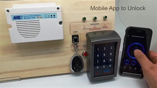 Tuya App Wi-Fi 433MHz Three Output Access Controller for Door Gate Opener & Roller Shutter Keyfob Wireless Keypad Access Control | Smart Tech
