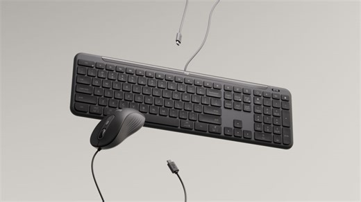 Logitech's classy new wired keyboard and mouse combo