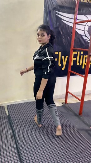 gymnastic girls doing handstand training