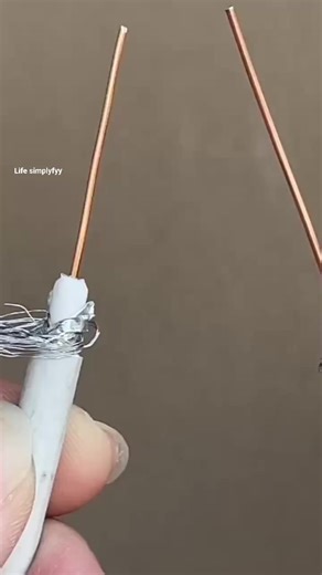 A proper technique for connecting an aerial cable. #diy #tricks #ideas #howto #Amazing #fypシ #viralreelsシ #shortsreels #usa | Life simplyfyy