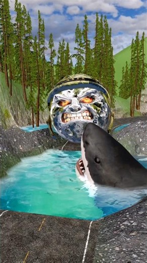 Rumi Moon Head Final Boss vs Shark