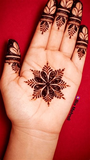 very simple & easy mehndi design | mehndi design #mehndi #mehndidesign #henna