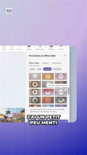 Comment mettre des filtres vidéos dans Teams ?