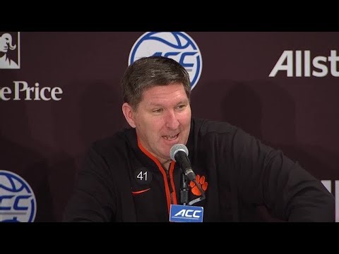Clemson coach Brad Brownell postgame following win over UNC in ACC Tournament Quarterfinal