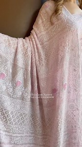 Saugaat | Handcrafted Chikankari | Handcrafted Luxury | Chikankari Saree to steal your heart, adorned with a host of beads, glorious sequins and crystal cutdana. Shop &... | Instagram