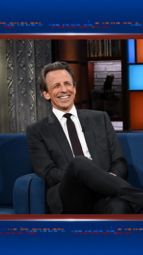 284K views · 6.3K reactions | The title of Seth Meyers's new comedy special, "Dad Man Walking," was founded on street smarts and social cues.  #Colbert | The Late Show with Stephen Colbert | Facebook