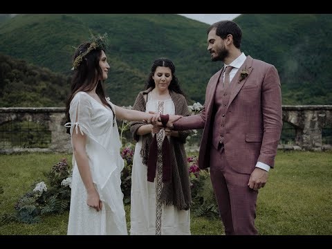 Celebrating love with Celtic Handfasting ceremony, Wedding Attire by Celtic Fusion Design