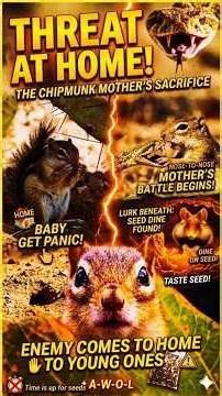 The Ultimate Sacrifice North American Chipmunk Mother vs Deadly Predator #wildlife #animals #nature