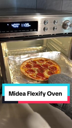 [2026 Kitchen Hack] Midea Flexify French Door Air Fryer Toaster Oven Combo 26.4 QT, Extra Large Countertop Air Fryer Oven 10-in-1 Combo 25% Faster Cooking & 90% Less Oil, Elegant Design Convection Fan, Gift of the Season