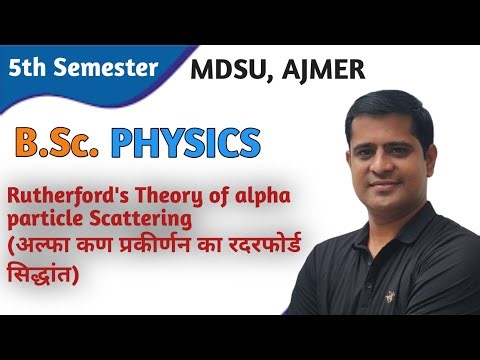 Rutherford's Theory of alpha particle Scattering#bscphysics#nuclearphysics#mdsiphysics