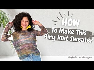 Knitting Experiment: Making a Loose Knit Sweater with Sock Yarn & 8mm Needles