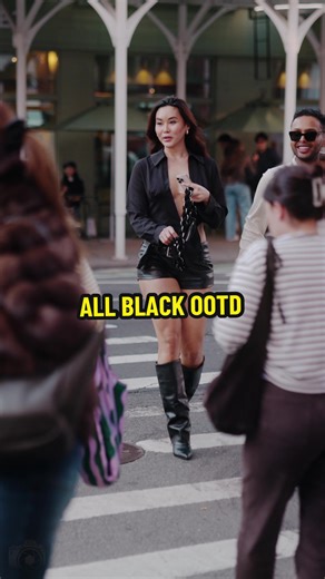 “I love BLACK because it affirms, designs, and styles. A woman in a BLACK dress is a pencil stroke. — Yves Saint Laurent Check these all BLACK outfits straight from the streets of NYC! #Black #ootd #streetwear
