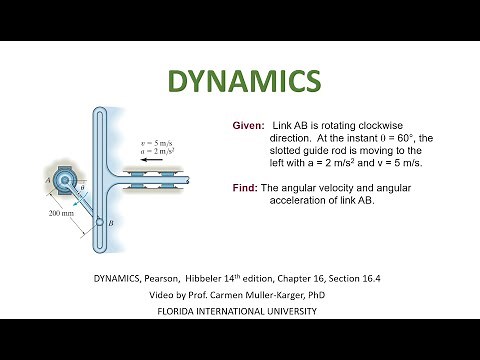 DYNAMICS. Example 16.4.1 Absolute velocities and accelerations