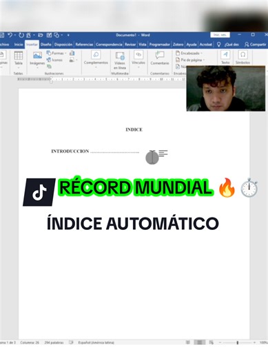 Cómo crear un índice automático en Word rápidamente
