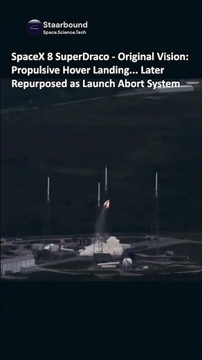 SpaceX 8 SuperDraco - Original Vision: Propulsive Hover Landing