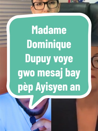 Madame Dominique Dupuy voye gwo mesaj bay pèp Ayisyen an #actualité #politik #infos #breakingnews #haitiantiktok