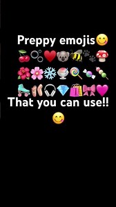 Preppy emojis🐾🩰🫧🫧✨😋