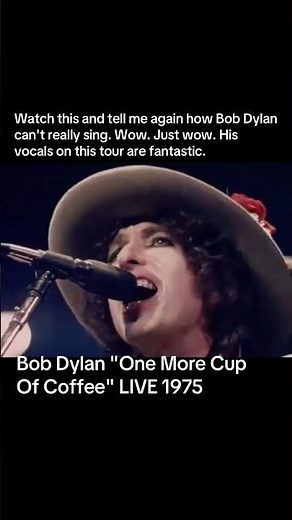 Bob Dylan - one more cup of coffee live