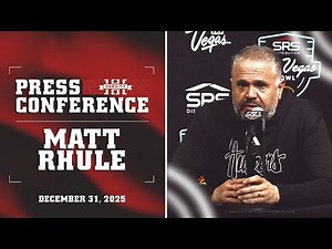 Husker HC Matt Rhule Las Vegas Bowl Postgame | Nebraska Football Press Conference