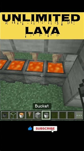 Unlimited Lava Generator #minecraft #minecraftfarm