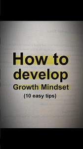 How to develop growth Mindset? (10 easy tips)💁