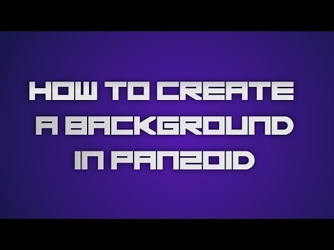 How To Create A Background In Panzoid