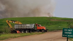 Fire chief asks state for more resources as landfill blaze now burns into its fourth day