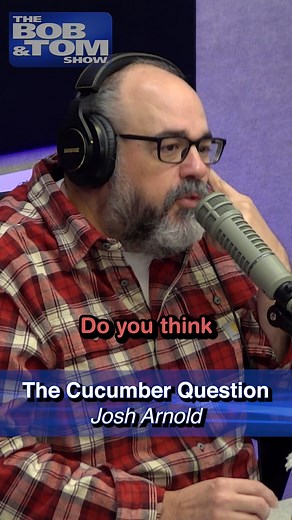 Josh may have bitten off more than he can chew with this one! #bobandtom #cucumber #comedy | The Bob & Tom Show