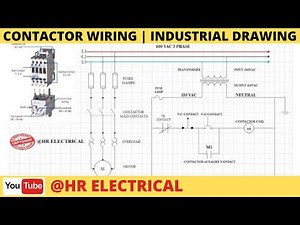 how to wire contactor | motor wiring diagram | 3 phase motor | start stop circuit |
