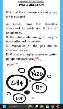 Identifying Incorrect Statement About Gases (Step-by-Step) – WAEC 2023 Chemistry Q33
