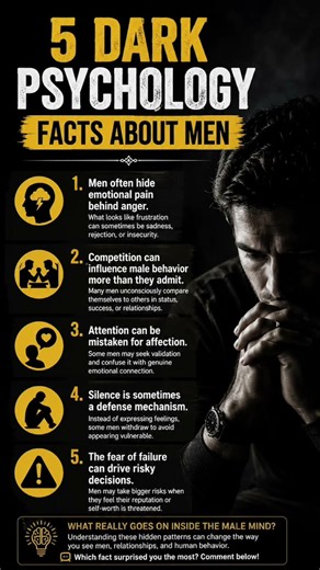 5 Dark Psychology Facts About Men That Most People Never Notice