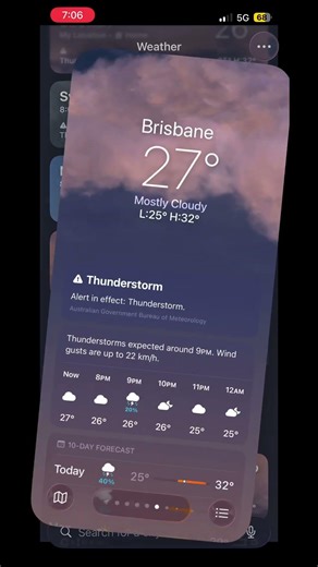 Weather app premium feature 😱 #weather #weatherapp #apple #appleapp