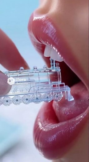 Hyper Realistic Sugar-Glass Train Crunch | Ultimate ASMR Visual & Sound Experience