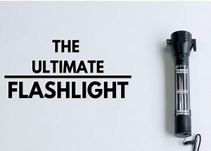 Robust emergency survival flashlight