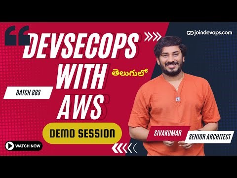 🔥 Demo Session: DevSecOps with AWS - Batch 88S | 2026 | Sivakumar Reddy M | JoinDevOps