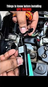 Point to know before installing GPS TRACKER ✅
