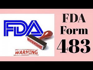 Understanding FDA Form 483: What You Need to Know! #FDA Inspection #483 #form483 #FDA #fda483