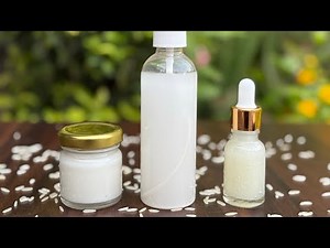 3 Powerful Rice Skincare DIYs | Rice Cream, Serum & Water for Bright, Glowing Skin #skincare #rice