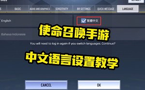 使命召唤手游：游戏内中文语言设置教学，就算不会英语也能畅玩