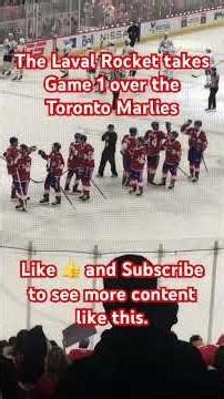 The Laval Rocket Wins Game 1! #lavalrocket #ahl #montrealcanadiens #gorocket #hockey #gohabsgo