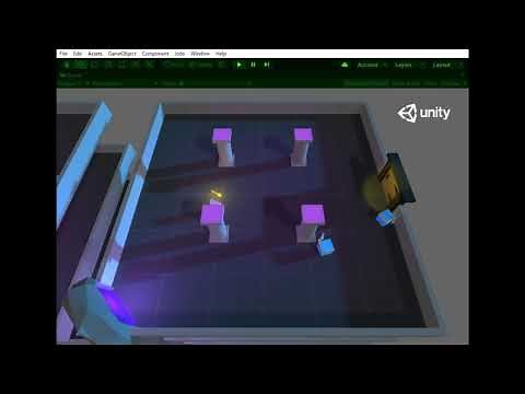 Unity ML-Agentsによる強化学習：サンプルプログラムを動かしてみる（DungeonEscape：すべてへっぽこAIにしてみた）