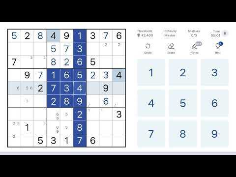 Master Level Sudoku Solved Step by Step | No Guessing.