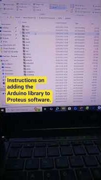 Instructions on adding the Arduino library to Proteus software #instructions #arduino #software