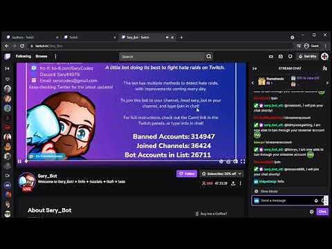 How-to: Auto-blocking Hate Raid Bots with Sery_Bot