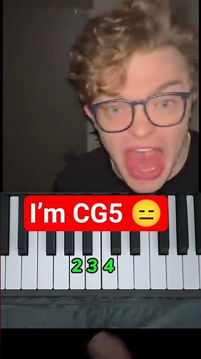 I’m CG5 💀😈 – Easy Piano Tutorial #shorts #cg5 #viral