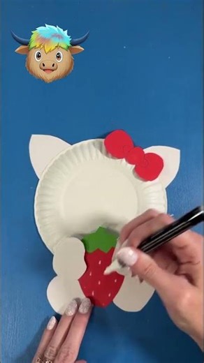 HELLO-KITTY PAPER-CRAFT. / CRAFT. #hellokitty #papercraft #paperplatecrafts