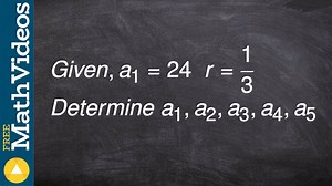 Given the first term and ratio, determine the first five terms of a geometric sequence