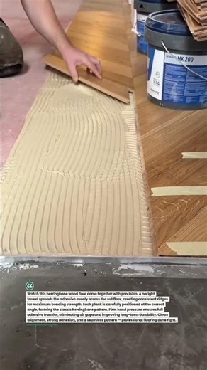 Flawless Herringbone Wood Floor Install! #FlooringPro #HomeRenovation #BuildUSA