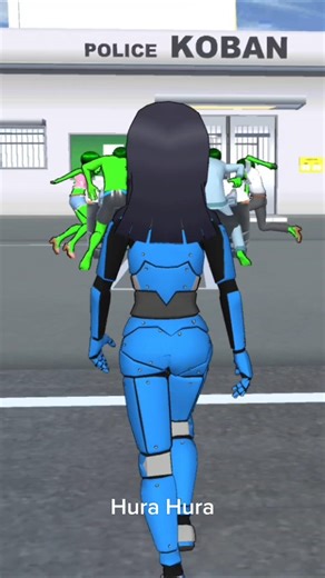 Kentut Robot Mio Bikin Para Zombie Melayang #sakuraschoolsimulator #sakura #gamesakura